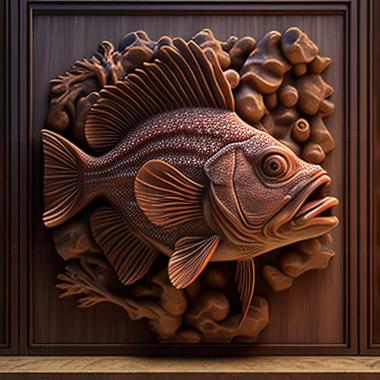 3D model Mikrogeophagus (STL)